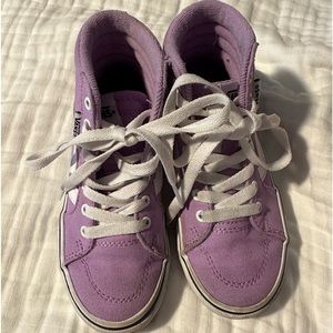 EUC Girls Lilac Vans, Hi top